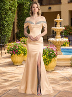 Corset Beaded Trumpet Prom Dress 