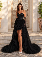 Tulle Wedding Dress with High-Low 