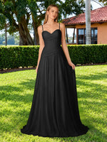 Chiffon Bridesmaid Dress with Ruched Design 