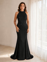 Halter Neckline Trumpet Dress 