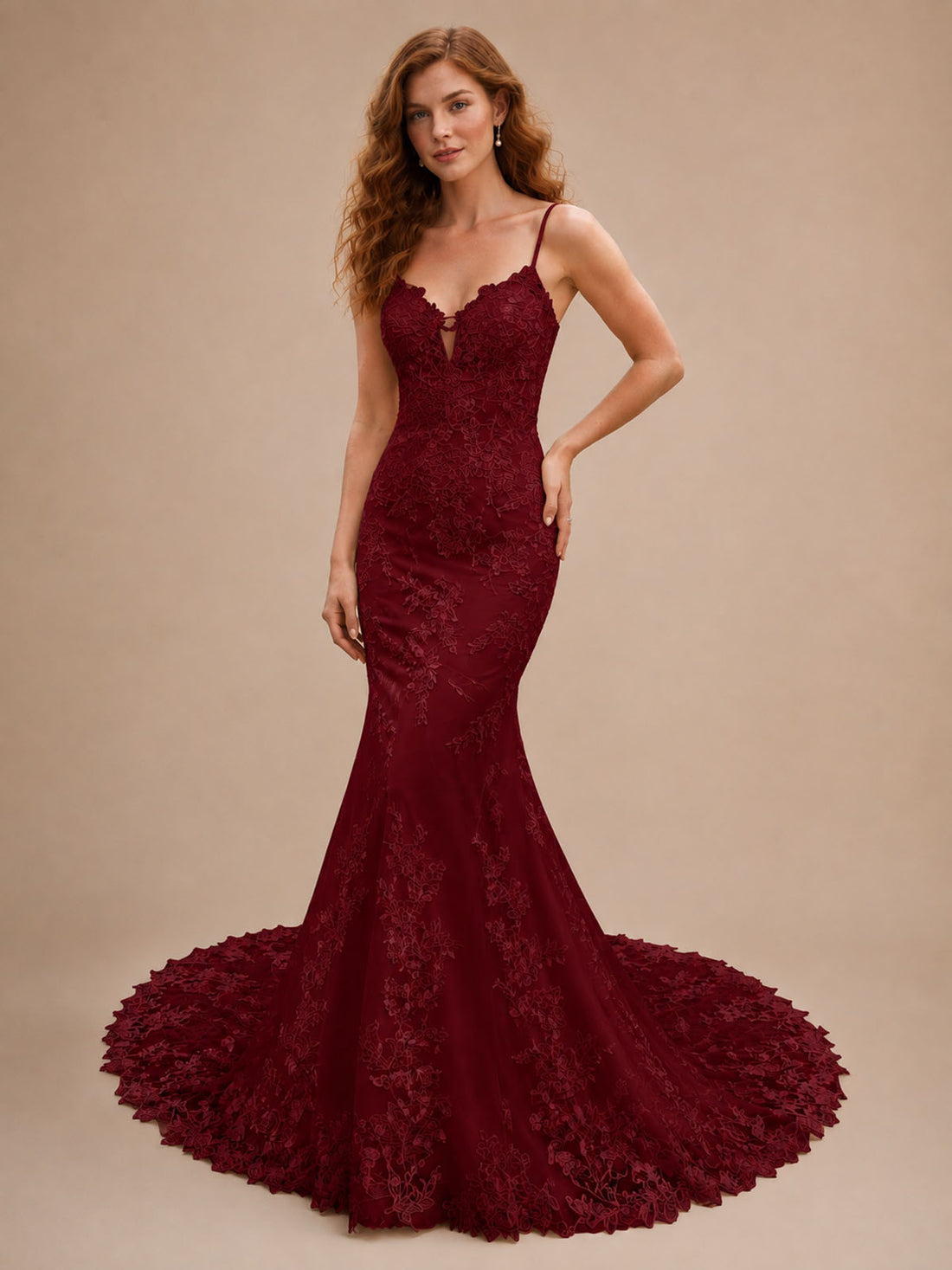 Lace Mermaid Wedding Dress 