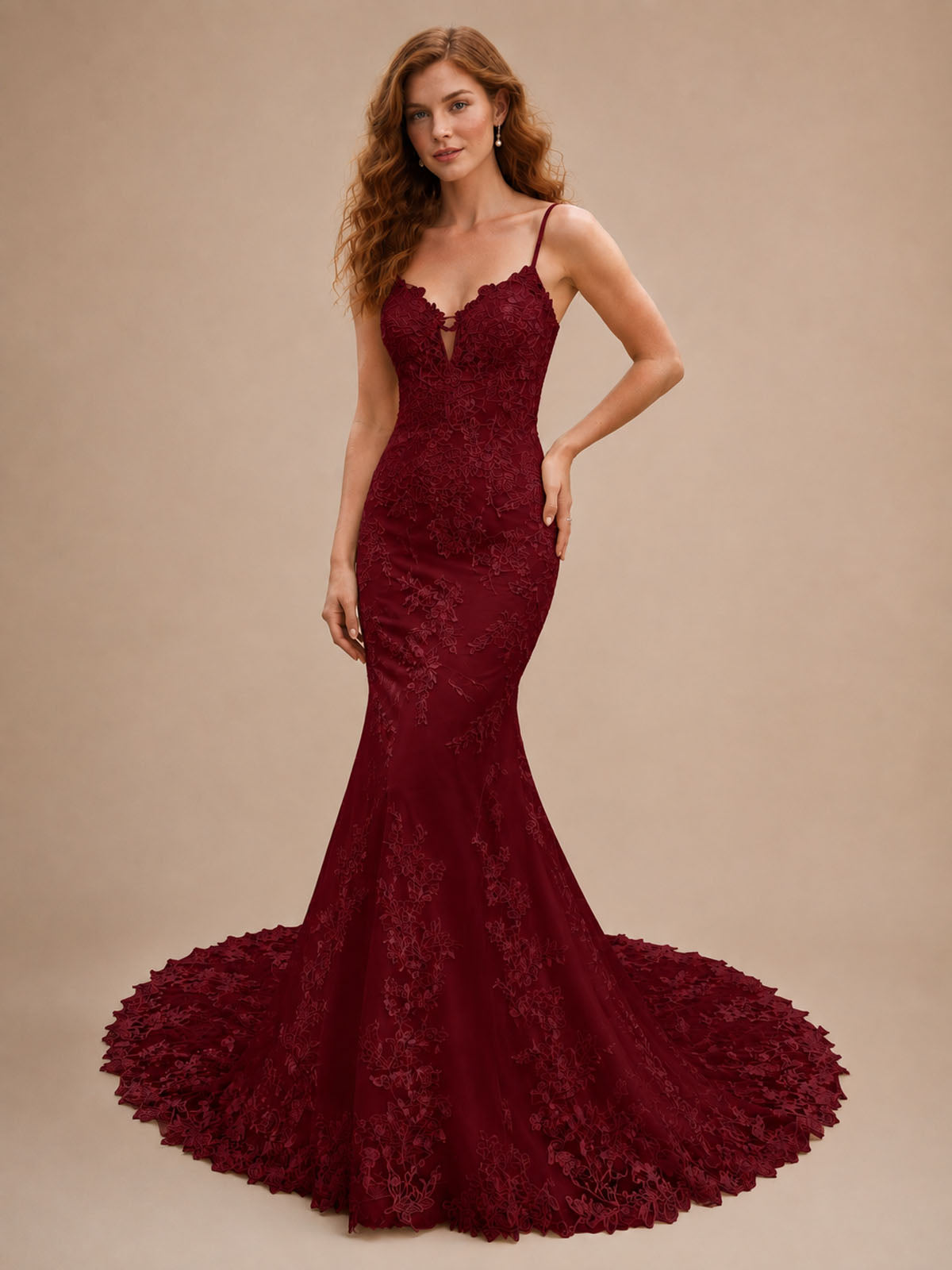 Lace Mermaid Wedding Dress 