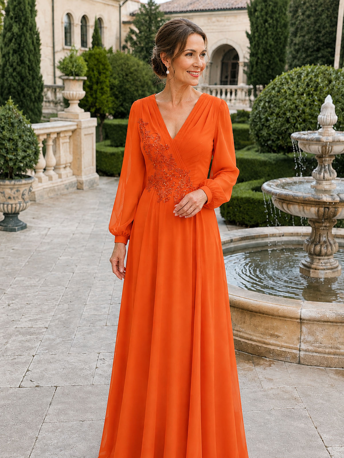 Chiffon Mother of The Bride Dress 