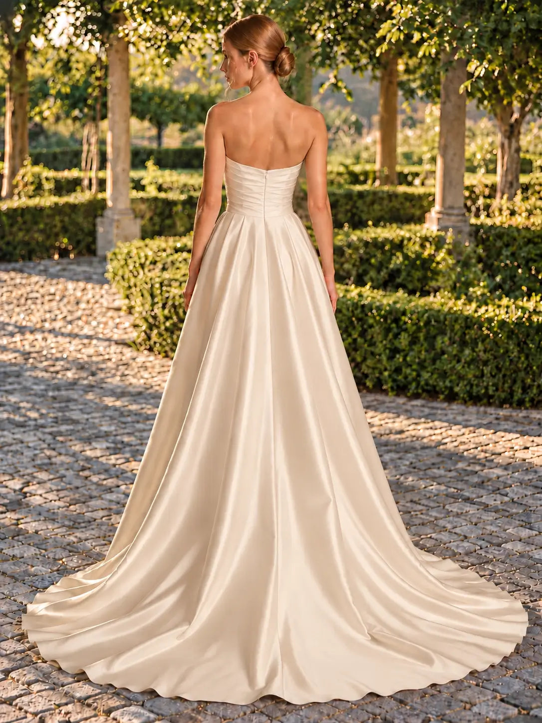 A-line Wedding Dress with Ruched 
