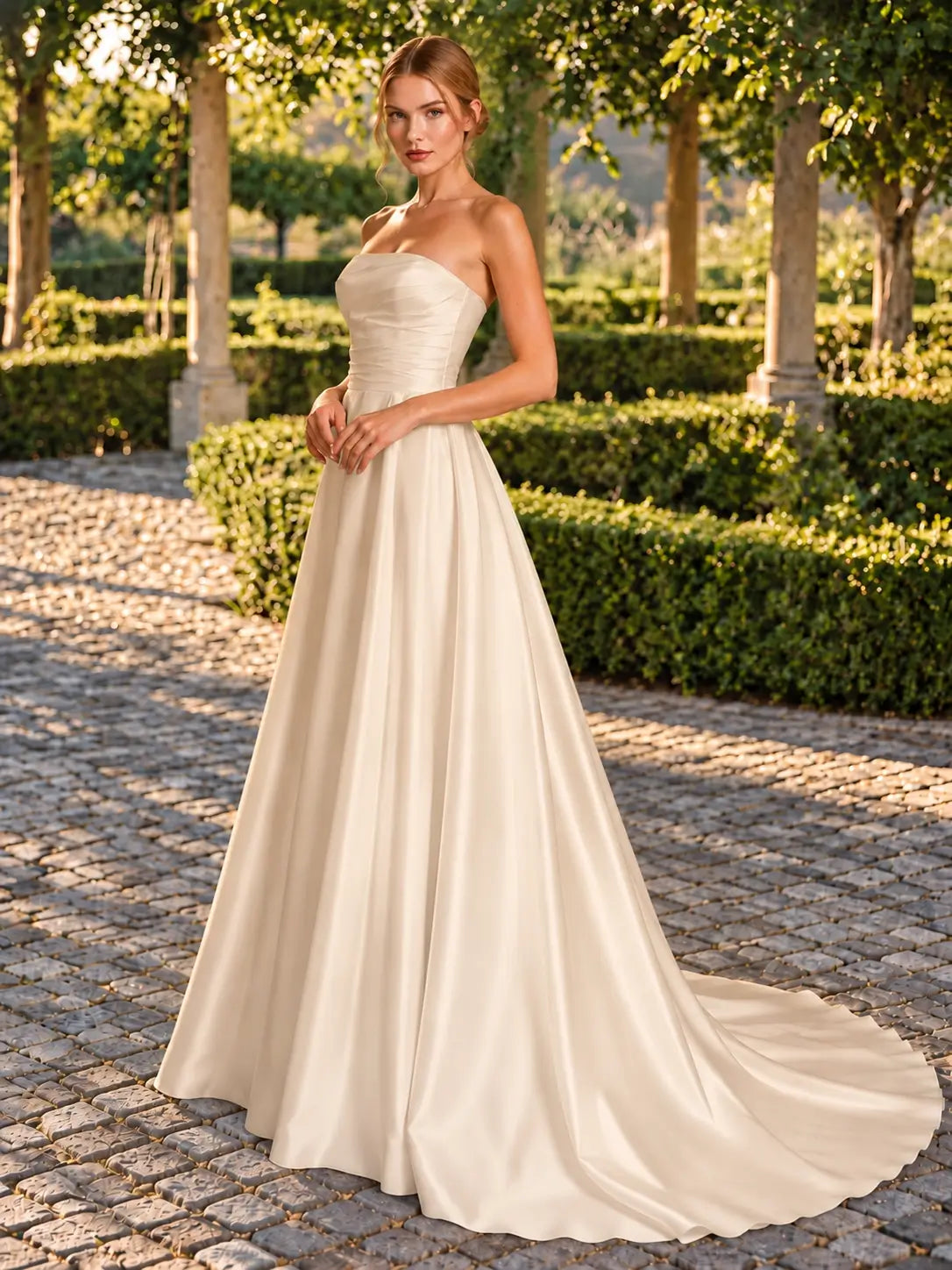 A-line Wedding Dress with Ruched 