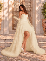 Tulle Wedding Dress with High-Low 
