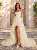 Tulle Wedding Dress with High-Low 