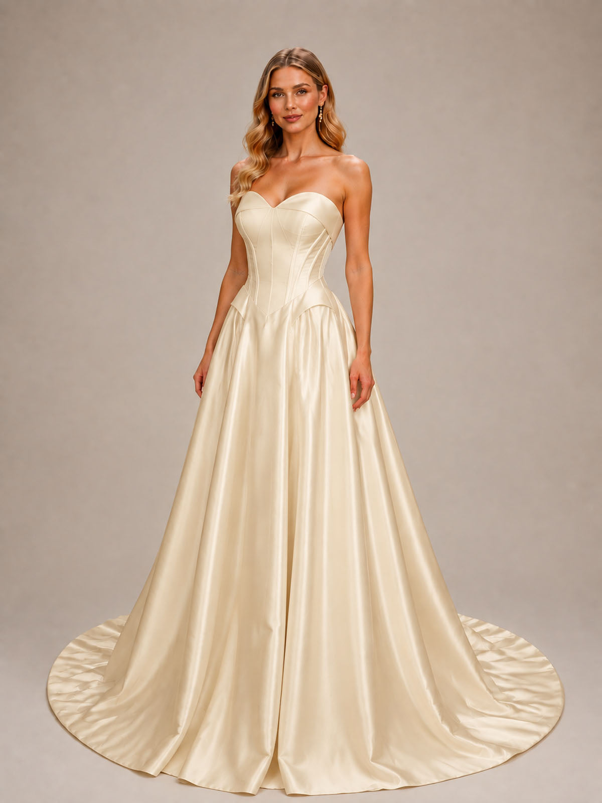 Strapless Sweetheart Wedding Dress 
