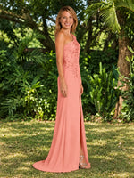 One-Shoulder Mother of the Bride Dress with Appliques