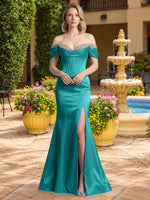 Corset Beaded Trumpet Prom Dress 