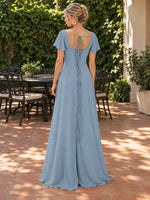 Flutter Sleeves Bridesmaid Dress 