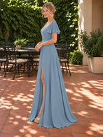 Flutter Sleeves Bridesmaid Dress 
