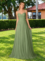 Chiffon Bridesmaid Dress with Ruched Design 
