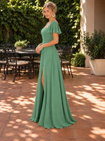 Flutter Sleeves Bridesmaid Dress 