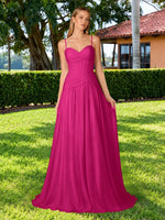 Chiffon Bridesmaid Dress with Ruched Design 