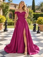 Applique Bodice Prom Dress 