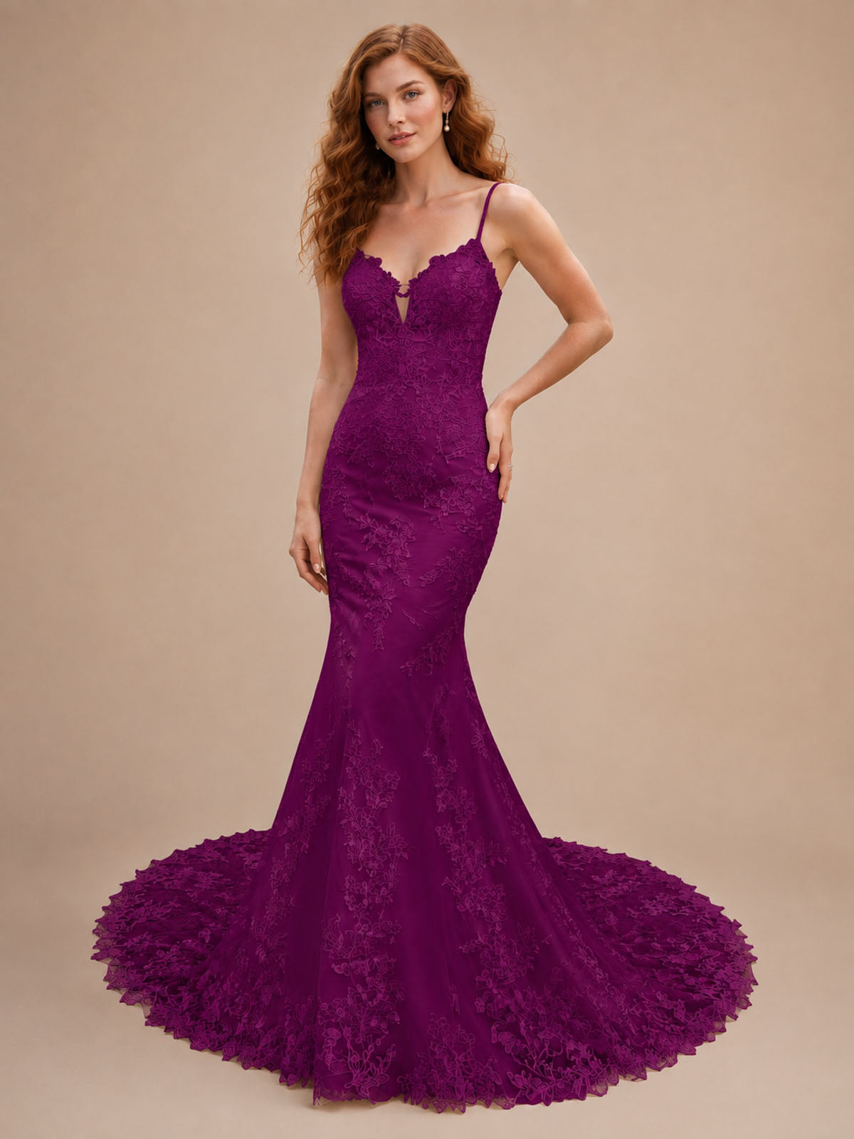 Lace Mermaid Wedding Dress 