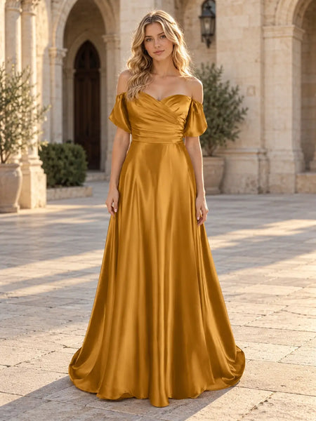 Off-Shoulder Prom Dress 