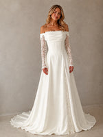 Lace Long Sleeves Wedding Dress 