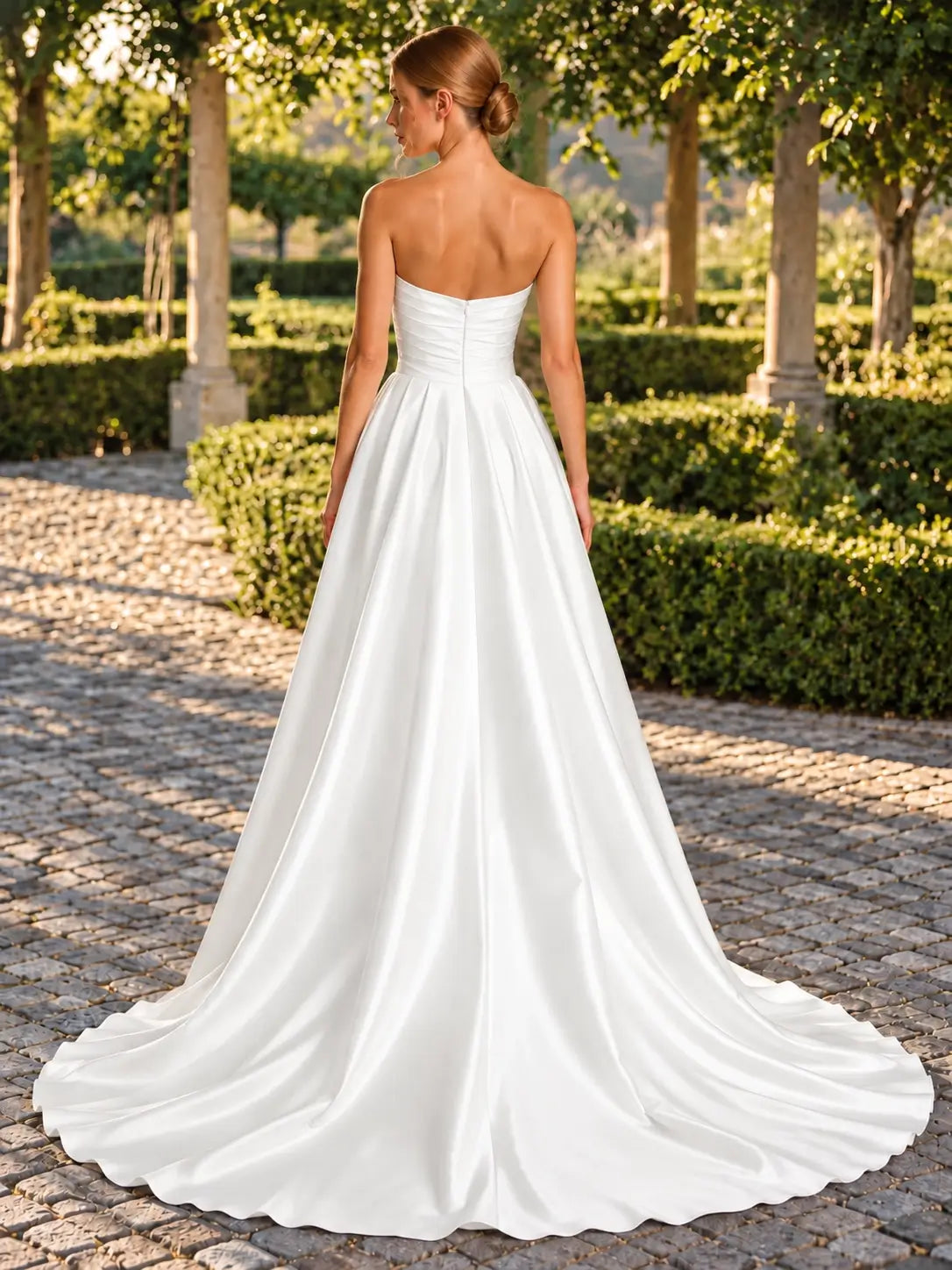 A-line Wedding Dress with Ruched 