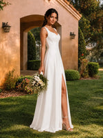 Sweetheart Neckline Bridesmaid Dress with Wide Straps