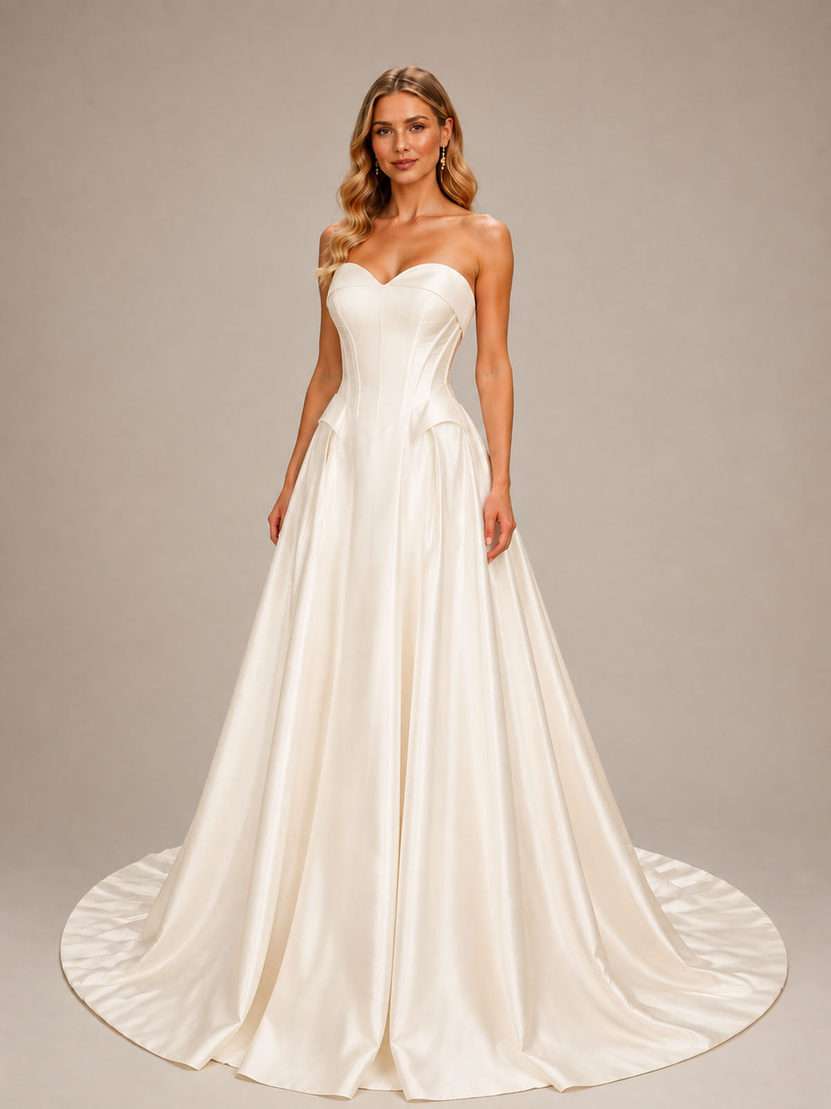Strapless Sweetheart Wedding Dress 