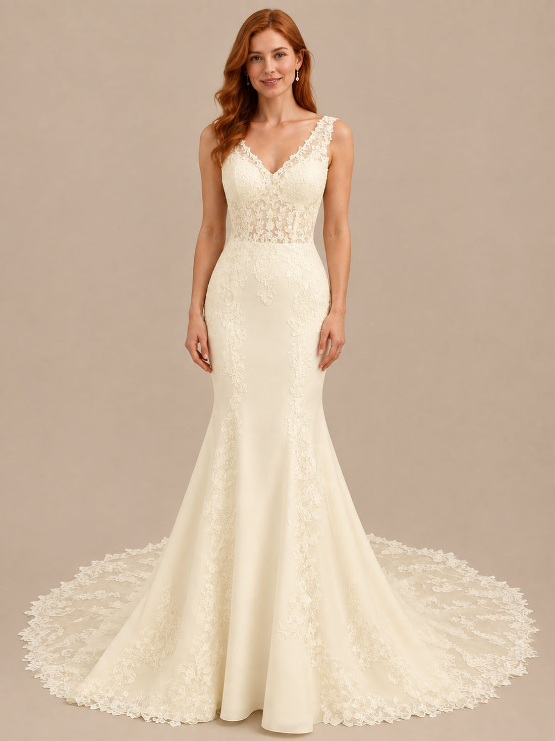 Mermaid Lace Wedding Dress 