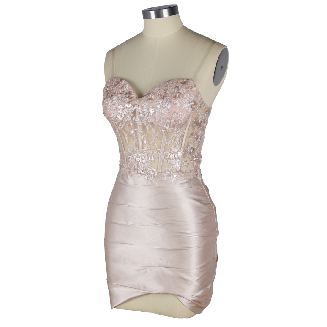 Lace-up Back Homecoming Dress 