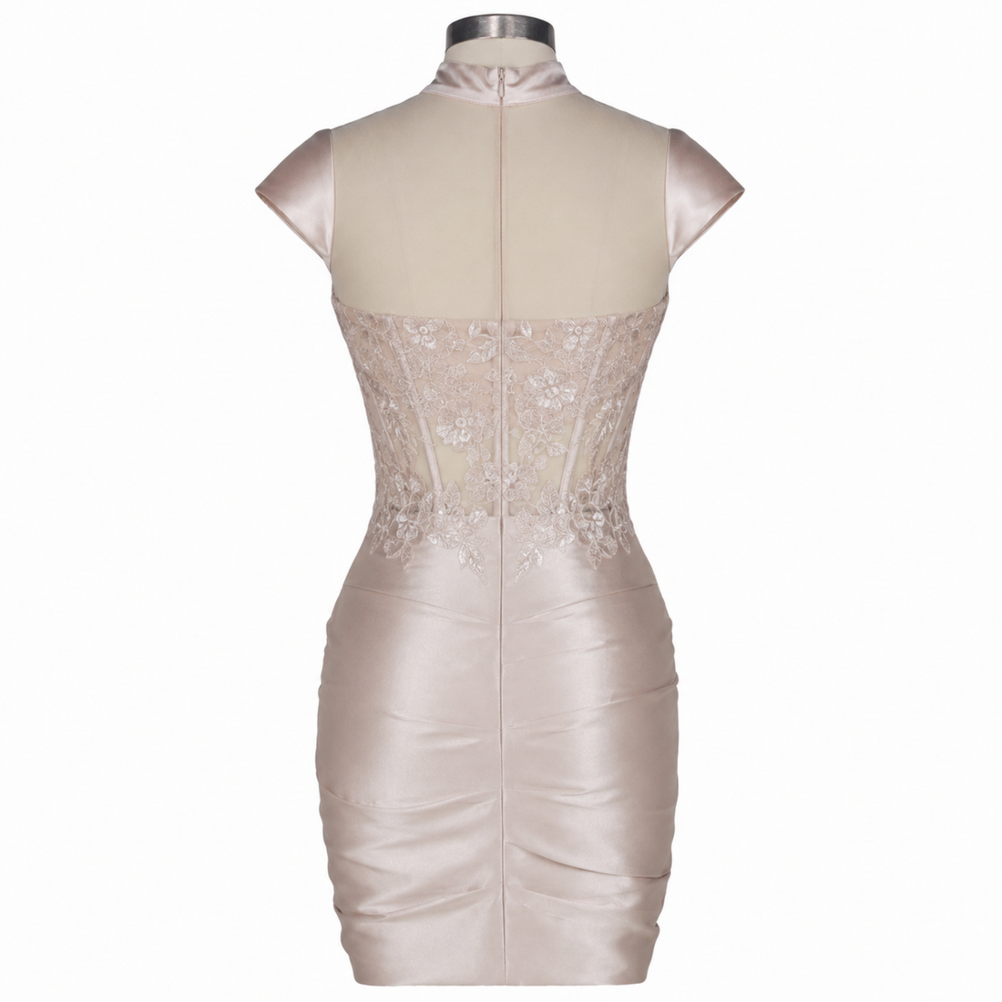 Zipper Back Homecoming Dress 