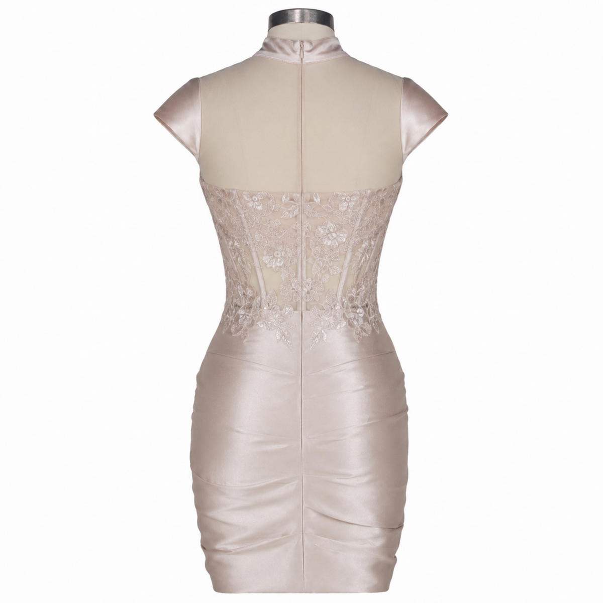 Zipper Back Homecoming Dress 