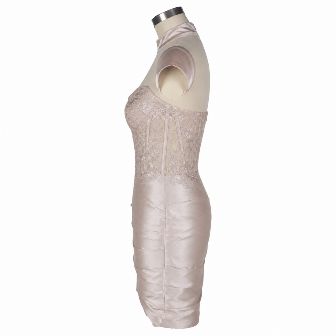 Zipper Back Homecoming Dress 