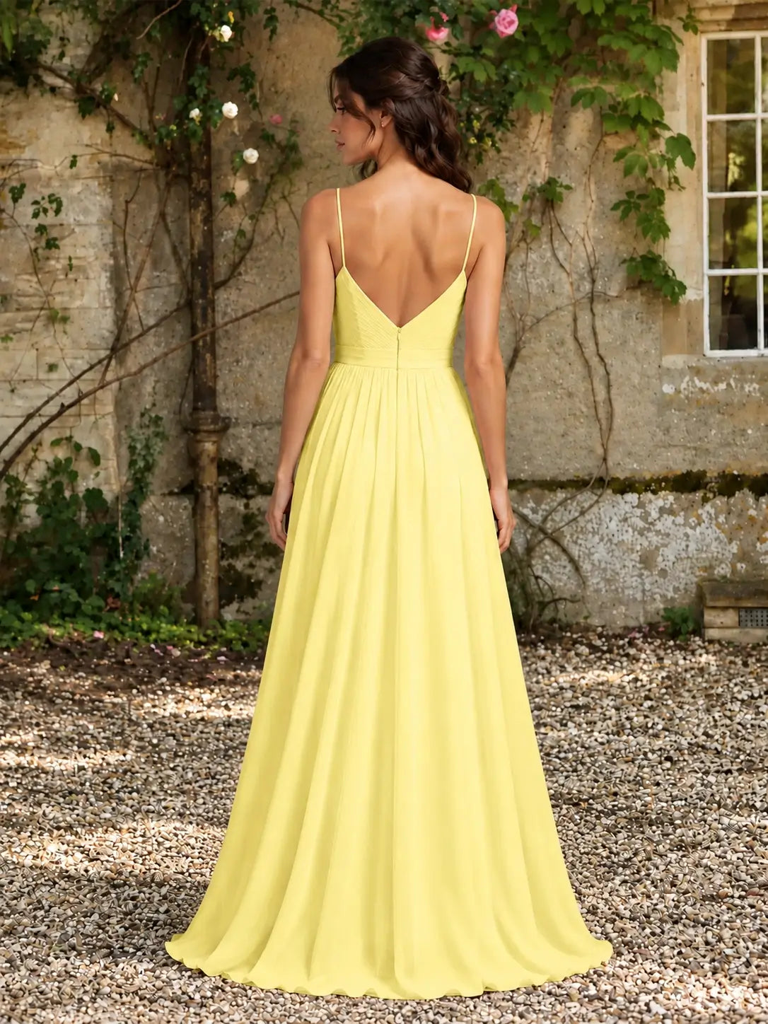 A-Line Bridesmaid Dress with Spaghetti Straps