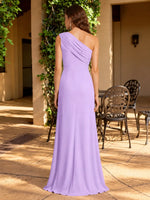 One-Shoulder Prom Dress with Slit