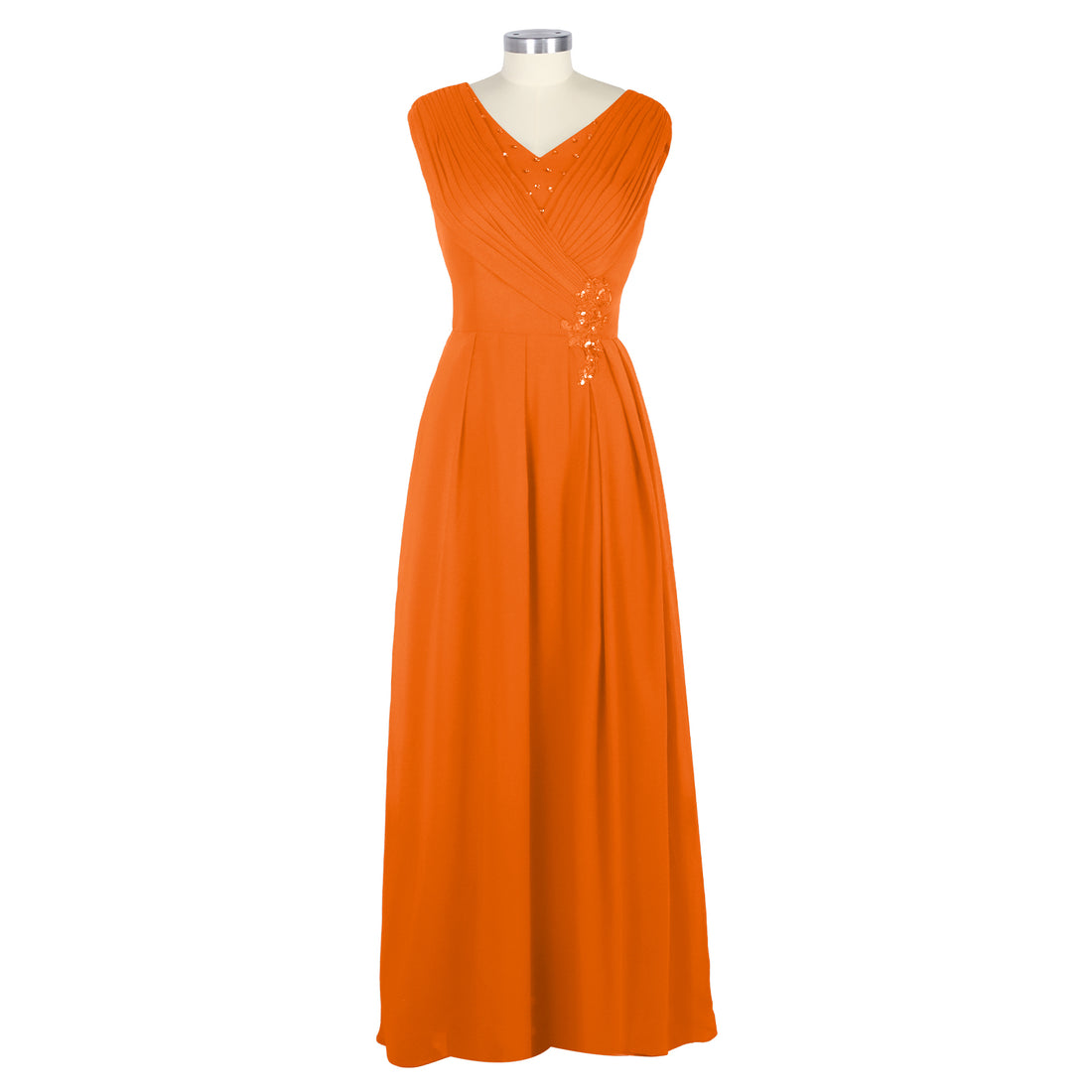 Pleated Mother of The Bride Dress 