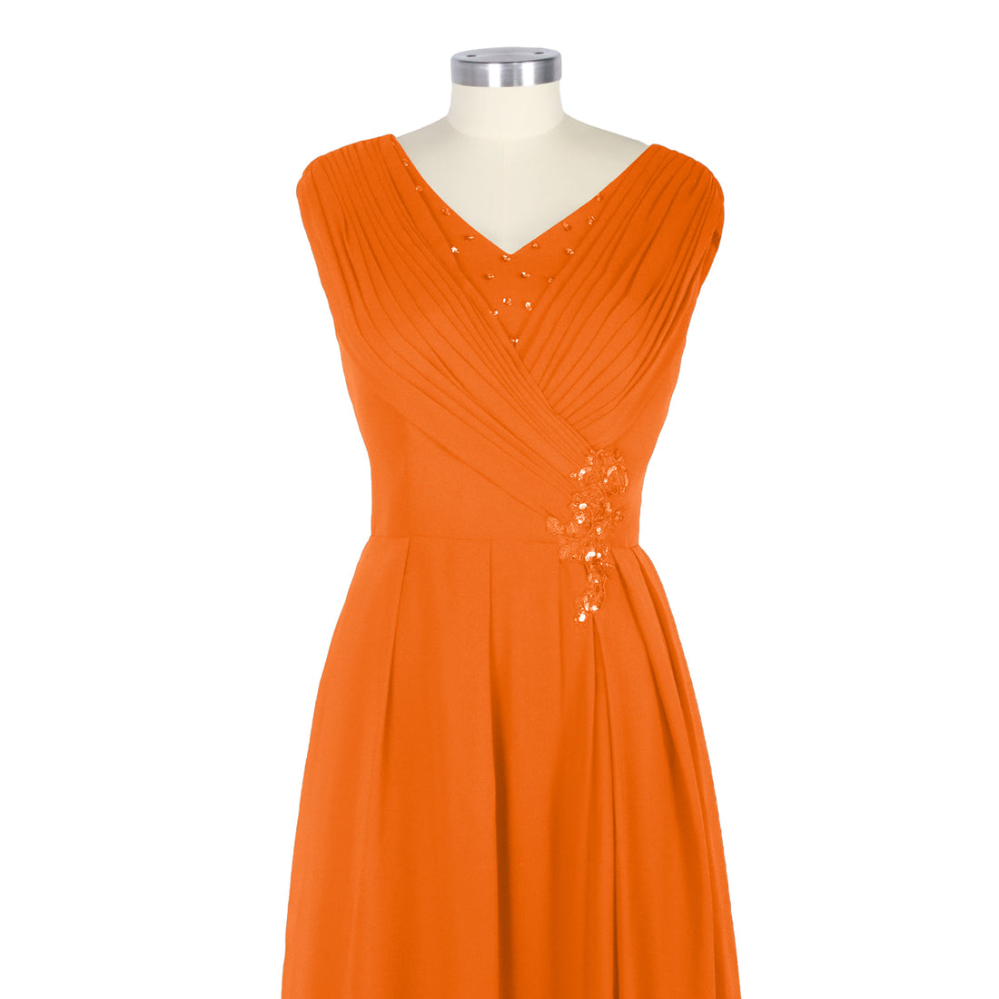 Pleated Mother of The Bride Dress 
