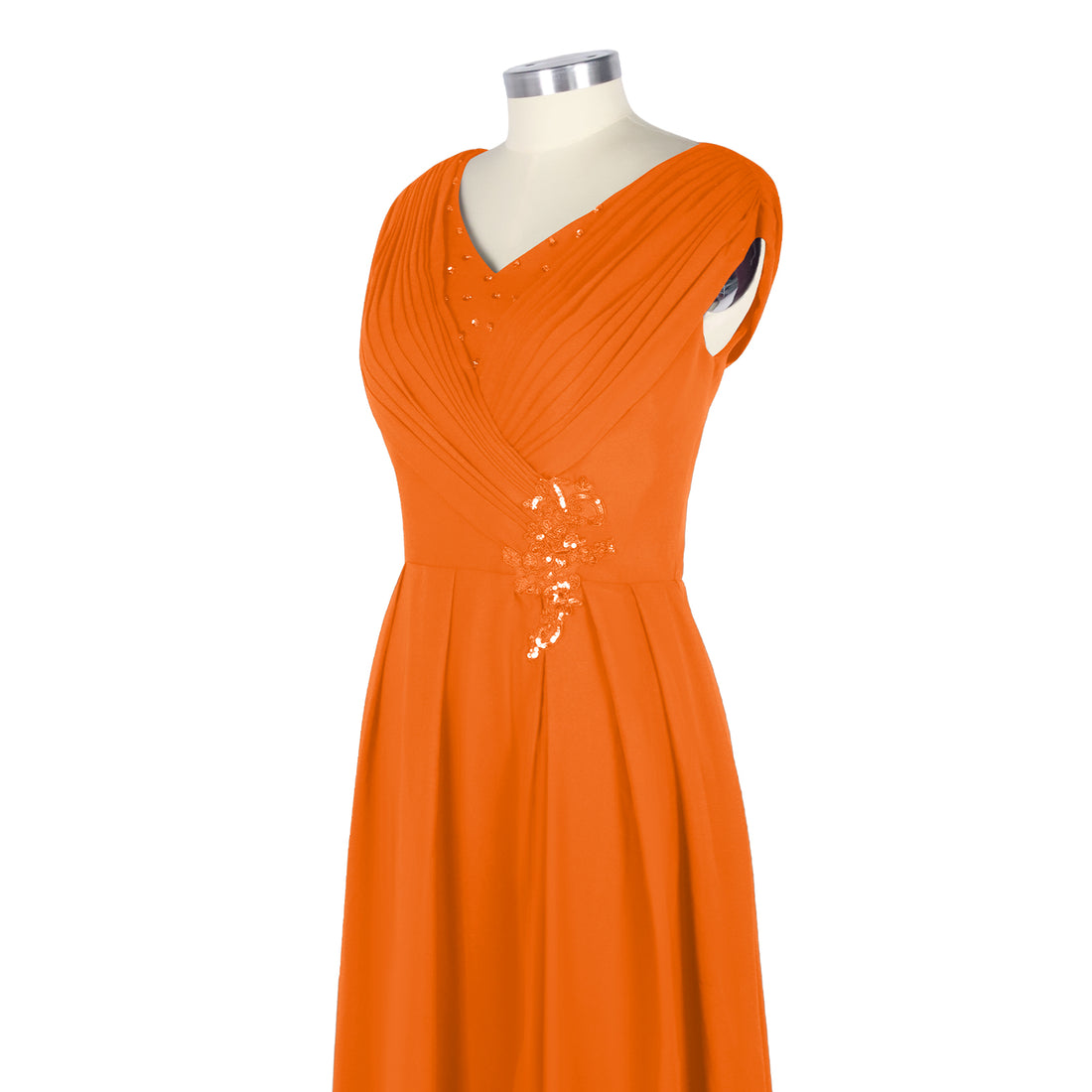 Pleated Mother of The Bride Dress 