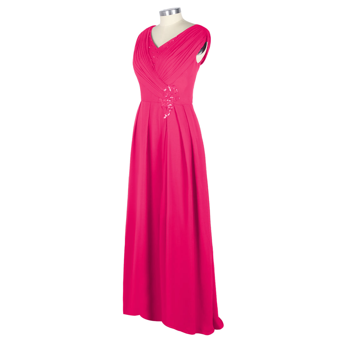 Pleated Mother of The Bride Dress 