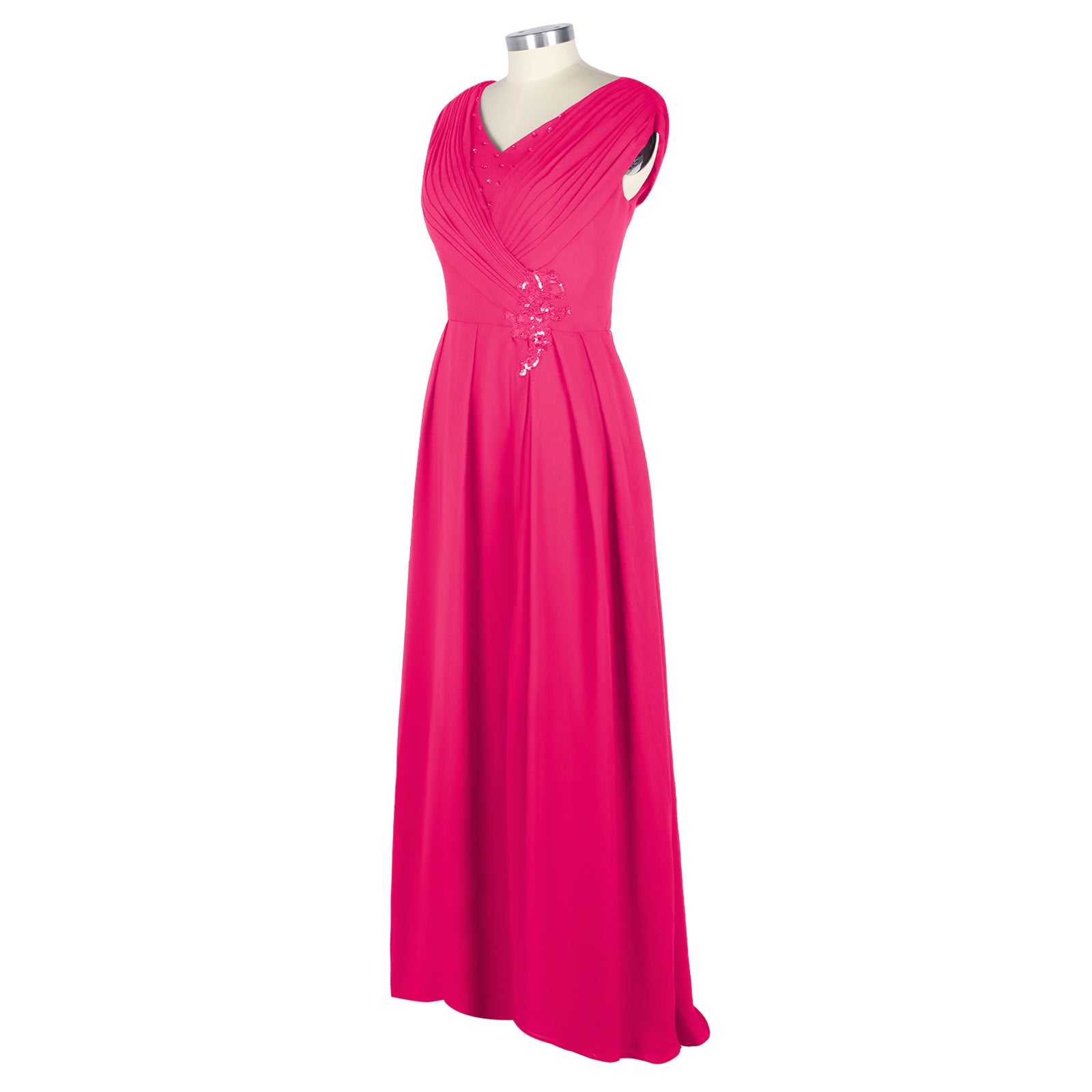 Pleated Mother of The Bride Dress 