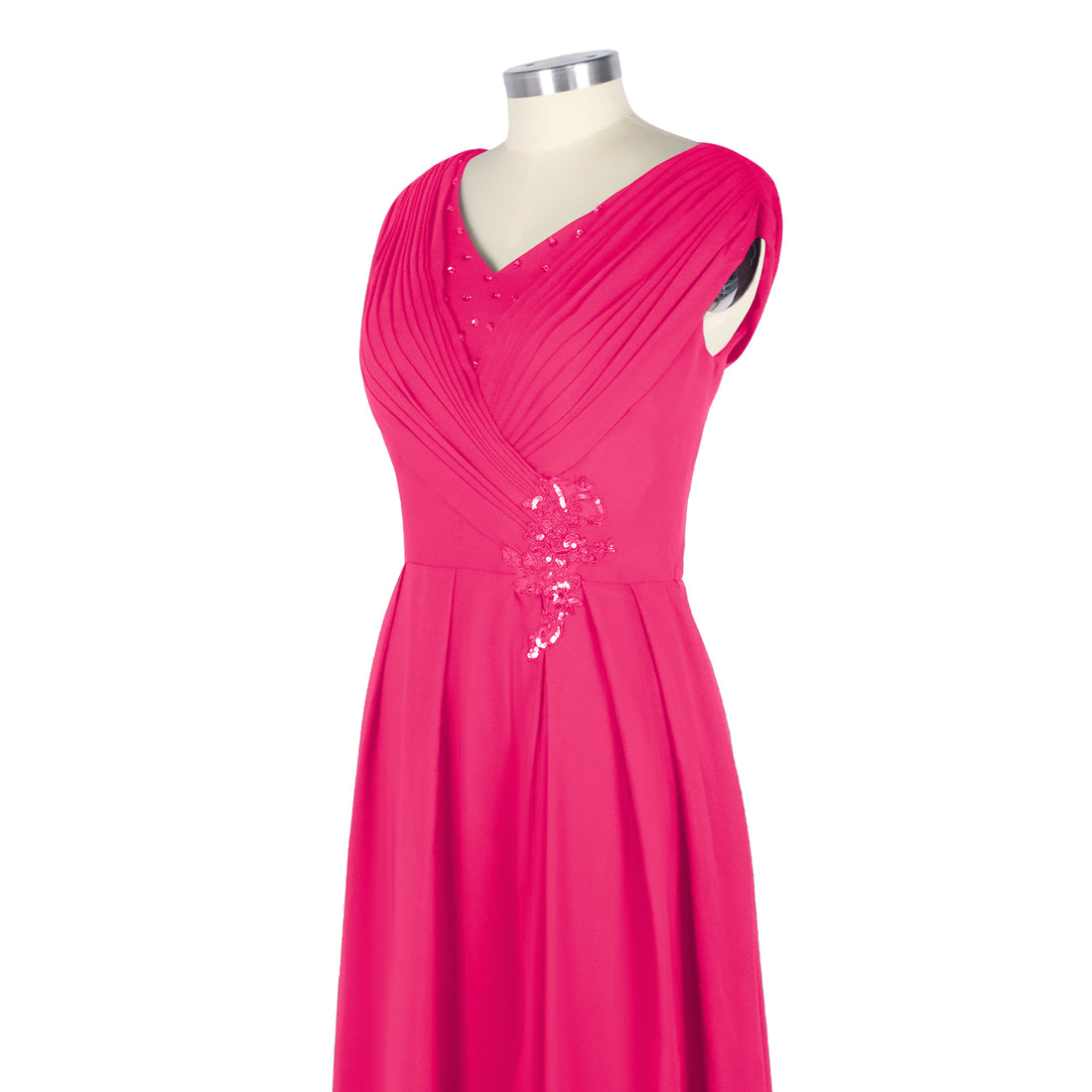 Pleated Mother of The Bride Dress 