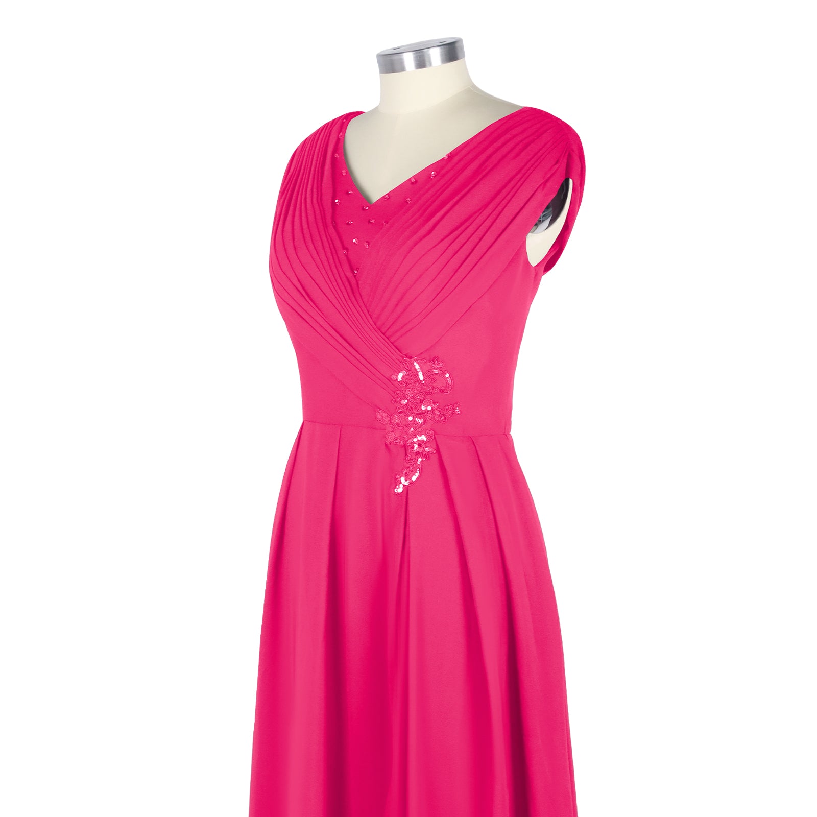 Pleated Mother of The Bride Dress 