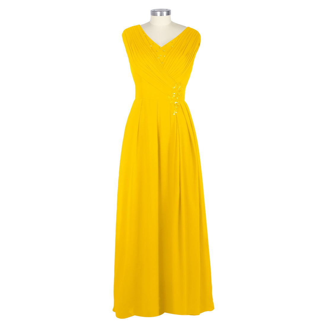Pleated Mother of The Bride Dress 