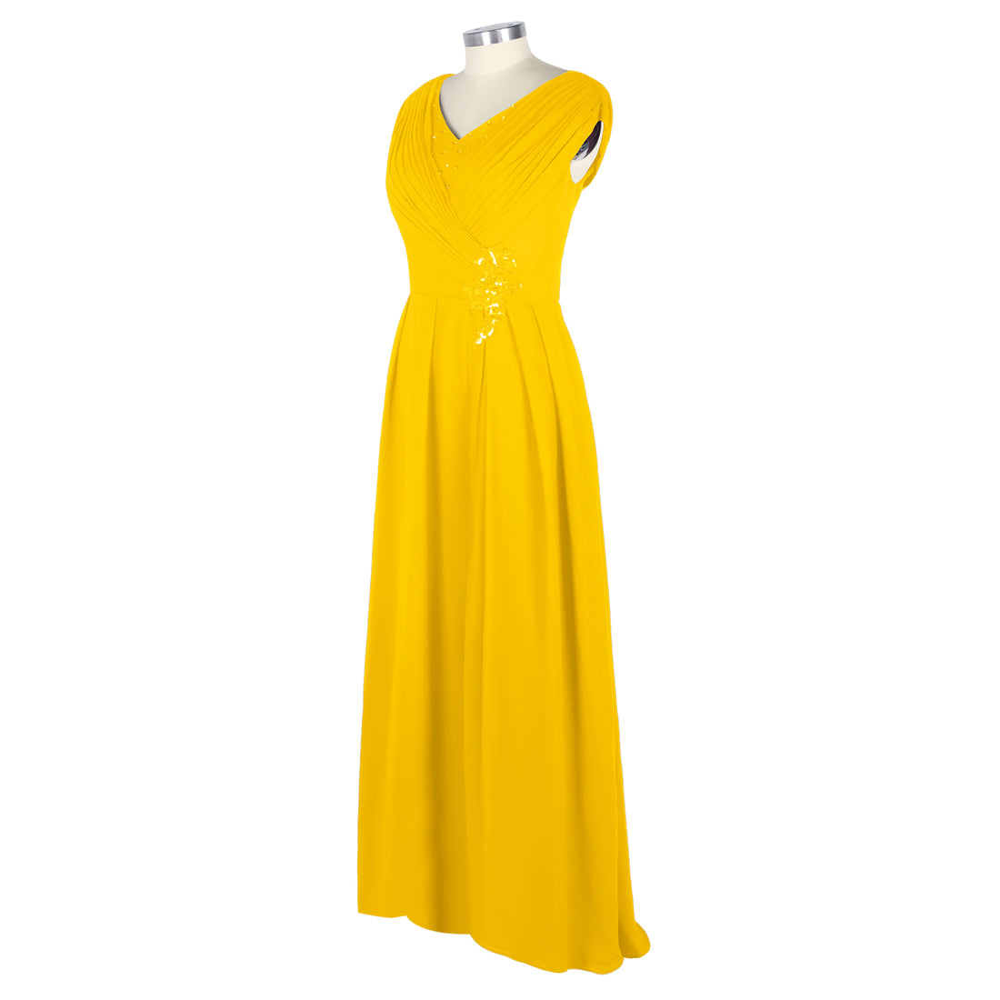 Pleated Mother of The Bride Dress 
