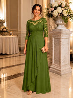 Three Quarter Sleeve Mother Dress 