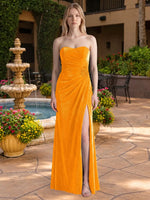 Velvet Prom Dress with Beaded Applique 
