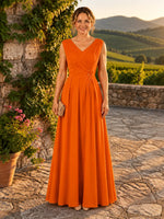 Pleated Mother of The Bride Dress 