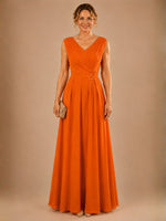 Pleated Mother of The Bride Dress 
