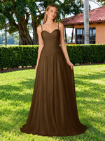 Chiffon Bridesmaid Dress with Ruched Design 