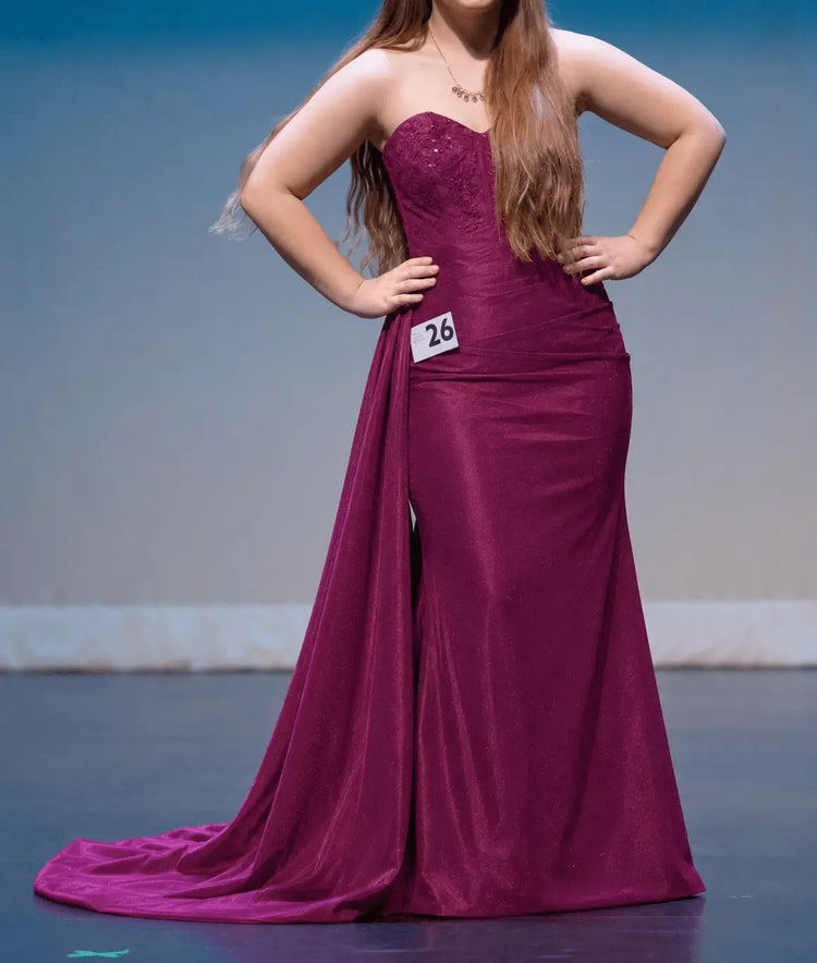 sparkling sheath prom dress