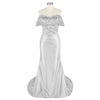 Beading Prom Dress #Silver
