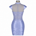 Zipper Back Homecoming Dress 